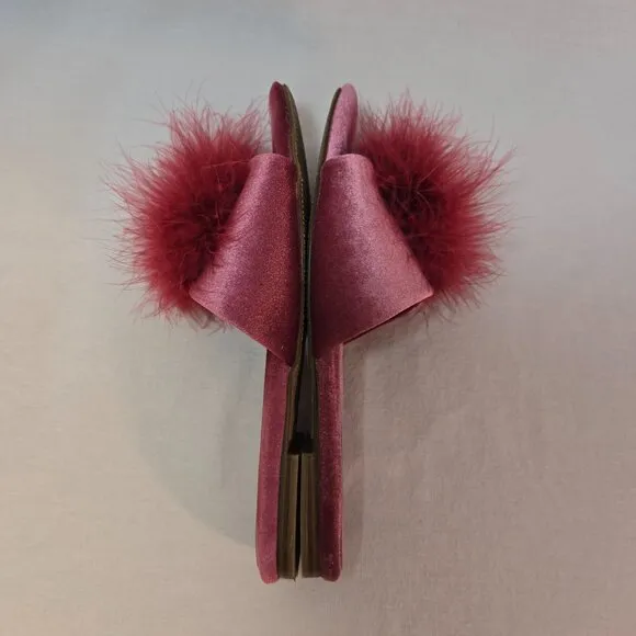 SAM EDELMAN Legally Blonde Old Money Clueless MAGENT Francie Puff Slipper Size 9