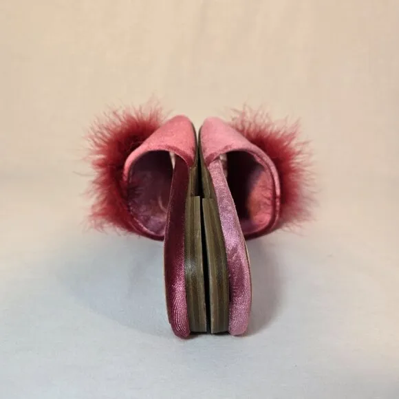 SAM EDELMAN Legally Blonde Old Money Clueless MAGENT Francie Puff Slipper Size 9