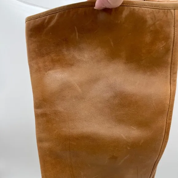 Sam Edelman Loren Knee High Leather Golden Caramel Boots; Size 9