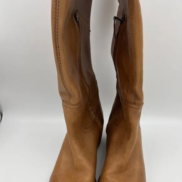 Sam Edelman Loren Knee High Leather Golden Caramel Boots; Size 9
