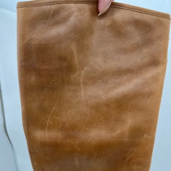 Sam Edelman Loren Knee High Leather Golden Caramel Boots; Size 9