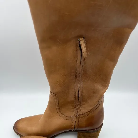 Sam Edelman Loren Knee High Leather Golden Caramel Boots; Size 9