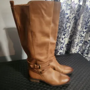 Sam Edelman Women's Pansy Whiskey Leather Boot Size 10-10.5 M (MSRP $225) EUC