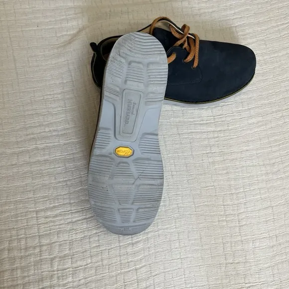 Samuel Hubbard Mens Free NAVY NUBUCK Leather Casual Oxford Shoe Vibram Size 14