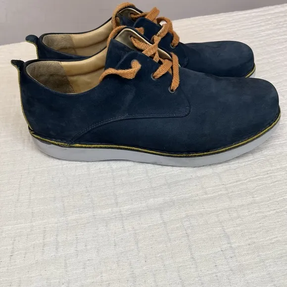 Samuel Hubbard Mens Free NAVY NUBUCK Leather Casual Oxford Shoe Vibram Size 14