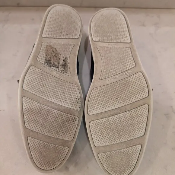 Santoni Atlantis Dark Blue Double Monk Strap Leather Sneaker 9 US