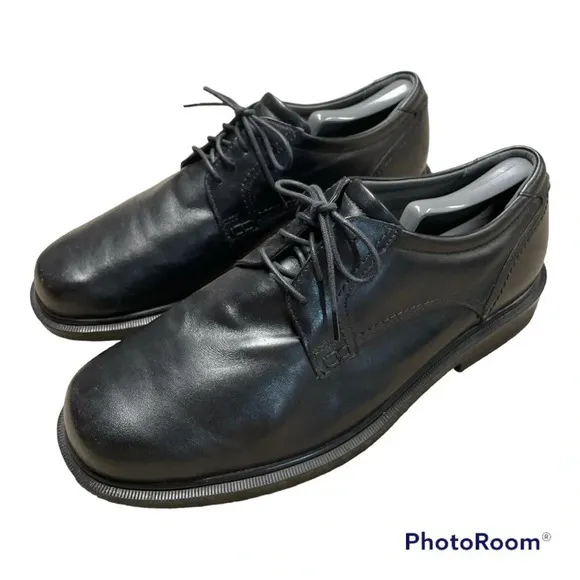 SAS Ambassador Lace Up Oxford Black Leather Shoes 11.5 WW (Double Wide)