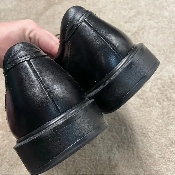SAS Ambassador Lace Up Oxford Black Leather Shoes 11.5 WW (Double Wide)