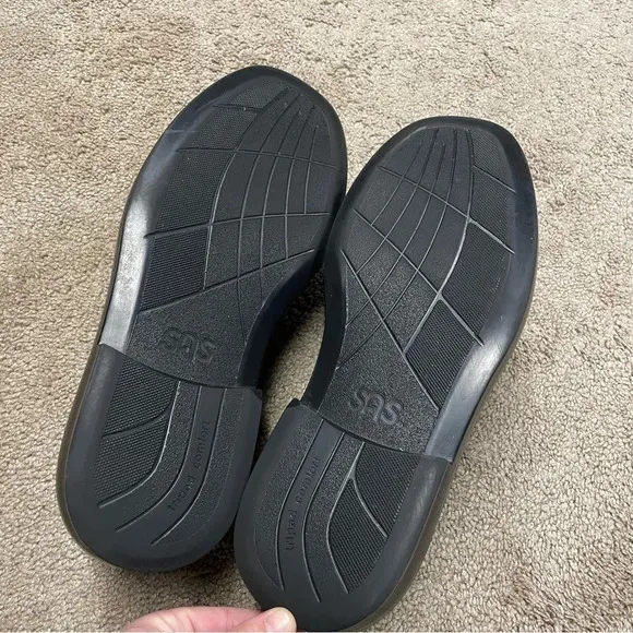 SAS Ambassador Lace Up Oxford Black Leather Shoes 11.5 WW (Double Wide)