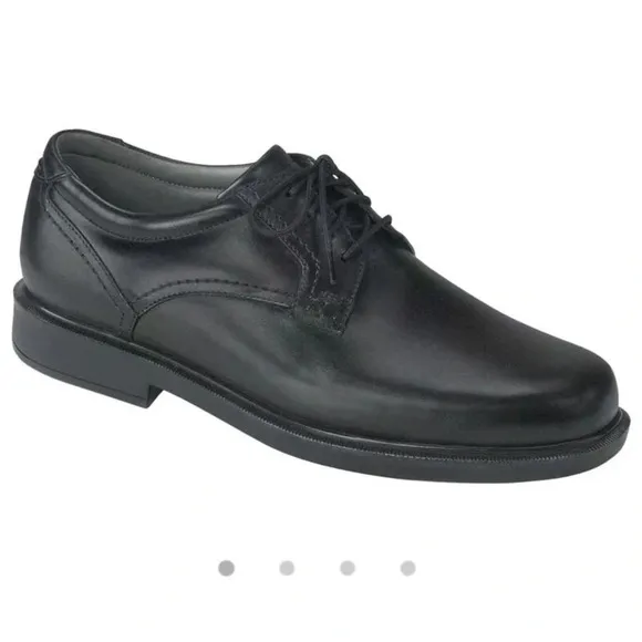 SAS Ambassador Lace Up Oxford Black Leather Shoes 11.5 WW (Double Wide)