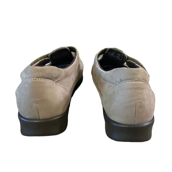 SAS Roamer Womens Slip‎ On Brown Suede Adjustable Casual Shoes Size 9.5