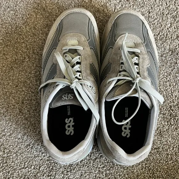 SAS Shoes Journey Mesh Double Wide Gray Everyday Sneakers Mens Size 11.5 WW