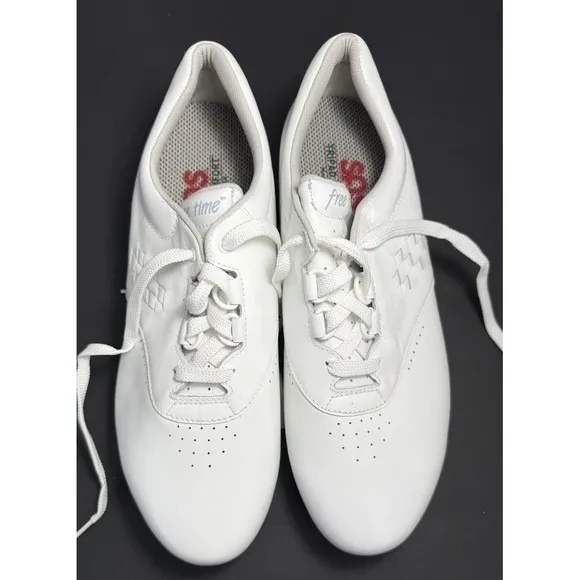 SAS‎ Shoes Women's 11 WW Double Wide Free Time White Leather Walking USA Made