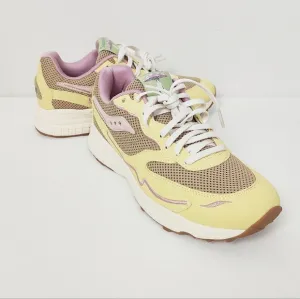 Saucony 3D Grid Hurricane Sneakers Men's 8.5 Women's 10 Unisex Tan Yellow Shoes