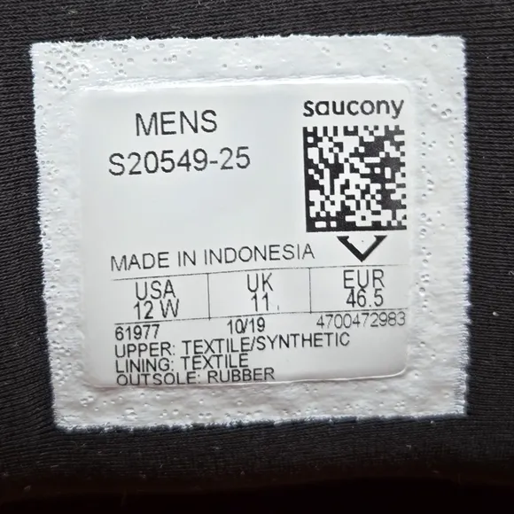Saucony Guide 13 Men's Running Shoes Size 12 Wide