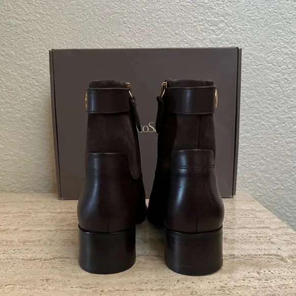 SB14 Franco Sarto Leather Ankle Boots - Jessica Size 9M