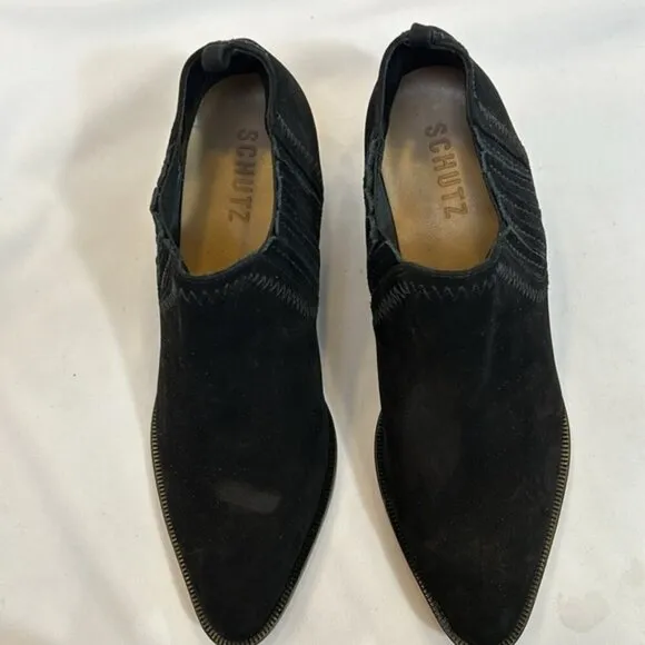 Schultz NWOB Jacqueline Suede Western Style Ankle Booties-Size 5.5 B