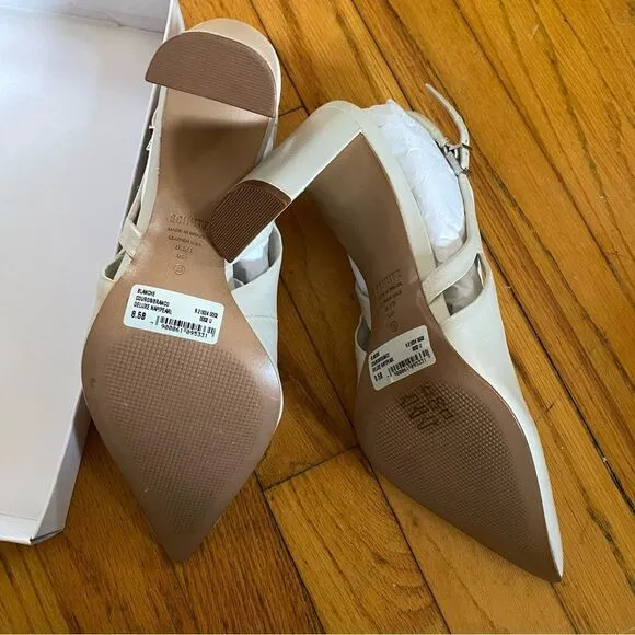 Schutz Blanche Pumps Pearl white shoes high heels Revolve Sz 8.5