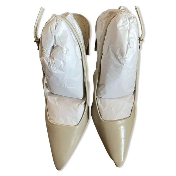 Schutz Blanche Pumps Pearl white shoes high heels Revolve Sz 8.5