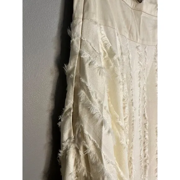 S'edge Edith Boho Skirt Bone NWT Large