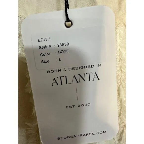 S'edge Edith Boho Skirt Bone NWT Large