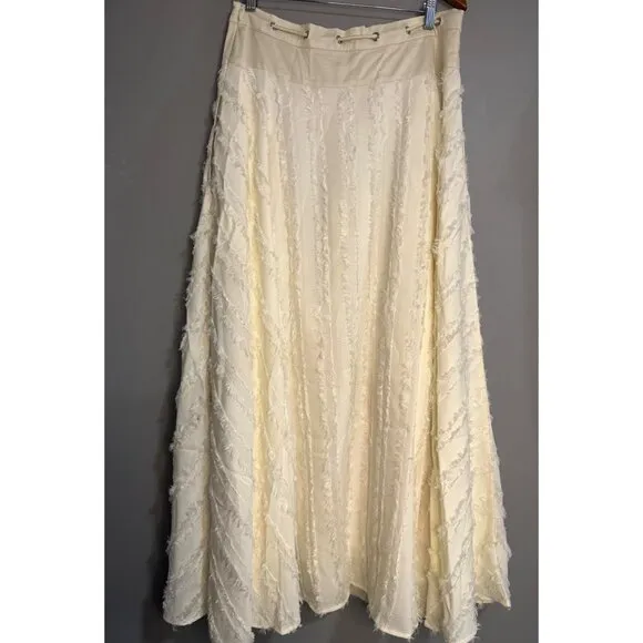 S'edge Edith Boho Skirt Bone NWT Large