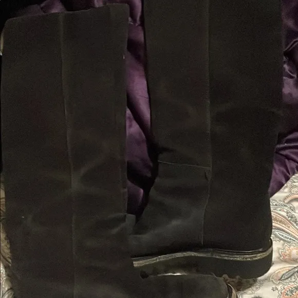 Sergio Rossi Suede Riding Boots