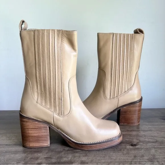 Seychelles Sweet Escape Women's Mid Calf Leather Boot Size 7.5 SKU#24953