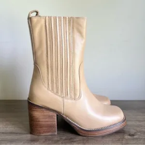 Seychelles Sweet Escape Women's Mid Calf Leather Boot Size 7.5 SKU#24953