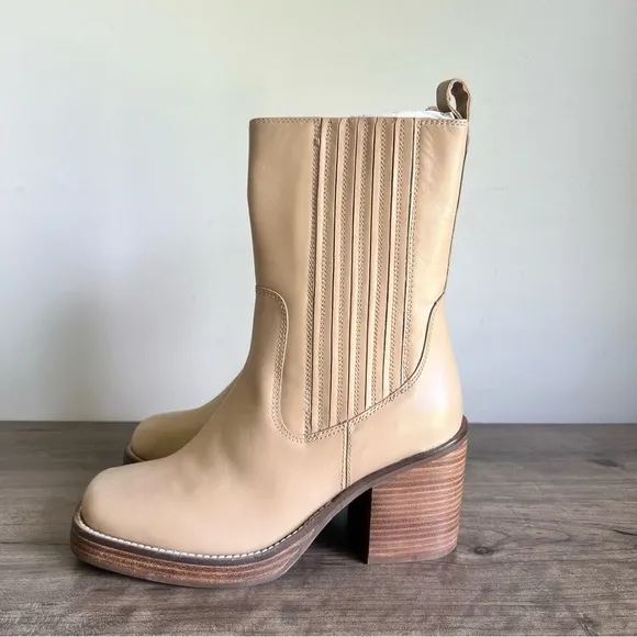 Seychelles Sweet Escape Women's Mid Calf Leather Boot Size 7.5 SKU#24953