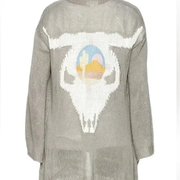 Show Me Your MuMu Easy Ojai Bull Cardigan Sweater Size S