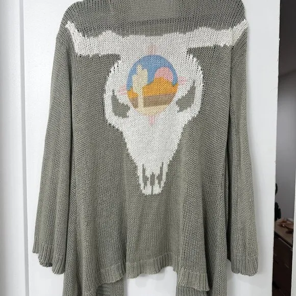 Show Me Your MuMu Easy Ojai Bull Cardigan Sweater Size S