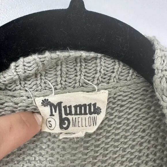 Show Me Your MuMu Easy Ojai Bull Cardigan Sweater Size S