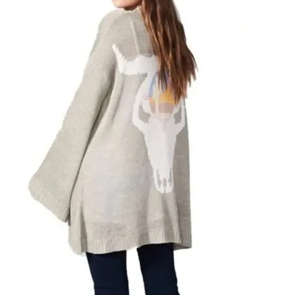 Show Me Your MuMu Easy Ojai Bull Cardigan Sweater Size S