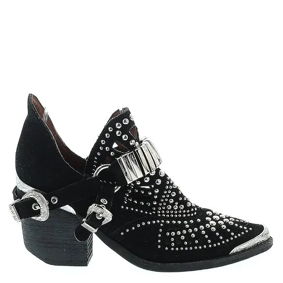 💥SHOWSTOPPER💥JEFFREY CAMPBELL Calhoun 4 Genuine Leather Booties in Black
