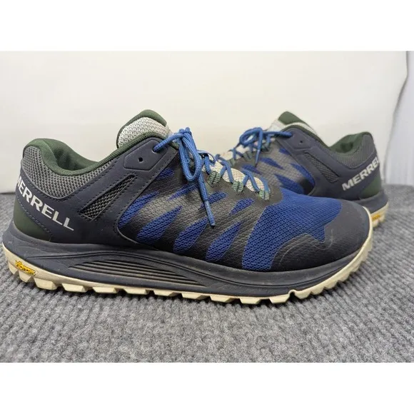 Size 14 Mens - Merrell Nova 2 Shoes Black Blue‎ See America Ltd Edition Hike Run