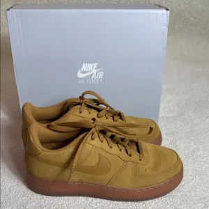 Size 5 (GS) - Nike Air Force 1 LV8 3 Low Wheat Shoes-Sneakers