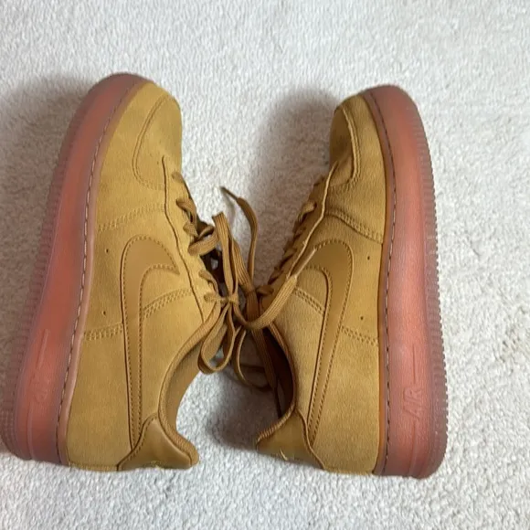 Size 5 (GS) - Nike Air Force 1 LV8 3 Low Wheat Shoes-Sneakers