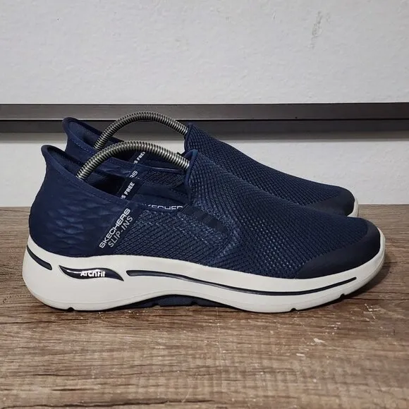 Skechers Go Walk Arch Fit Hands Free Slip-Ins Men's Shoes Size 10 Blue