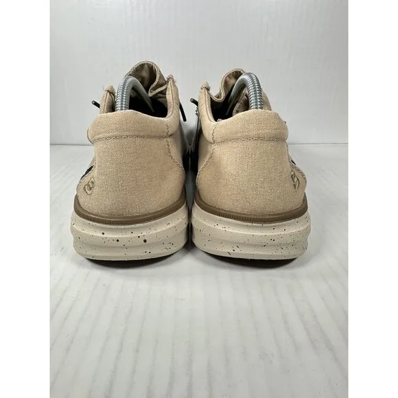 SKECHERS Men's 210608 Morelo Ketch Canvas Slip-On Loafers Taupe Mens Size 10