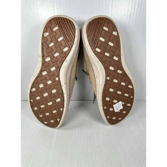 SKECHERS Men's 210608 Morelo Ketch Canvas Slip-On Loafers Taupe Mens Size 10