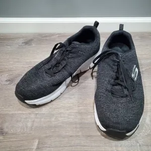 Skechers Mens Arch Fit Paradyme 232041 Black Running Shoes Sneakers Size 14