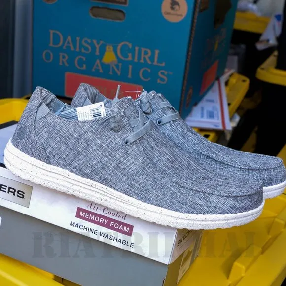 Skechers Men's Chad Air Cooled Memory Foam Casual Shoes Gray
