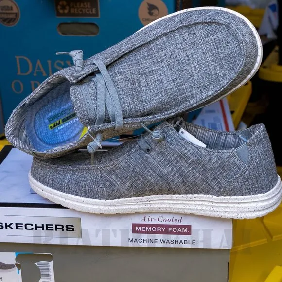 Skechers Men's Chad Air Cooled Memory Foam Casual Shoes Gray