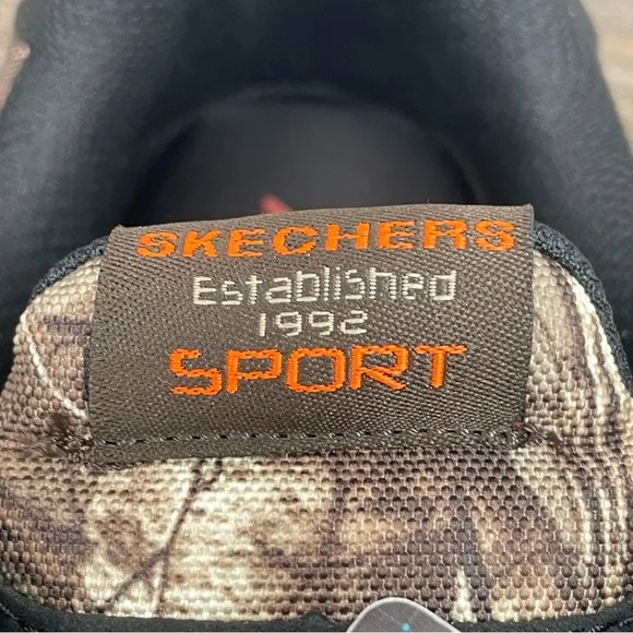 Skechers Men's The Beard Camouflage Memory Foam Shoes Size 14. New in box.