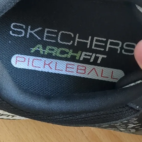 Skechers Pickleball Viper Sneakers Men's Size 8 Black White
