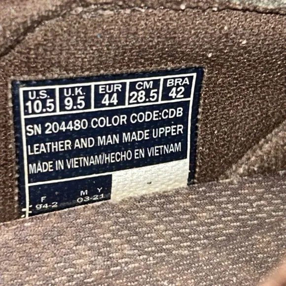 Skechers Respected Calum Slip On Shoes Mens 10.5 Brown Leather Goodyear Rubber