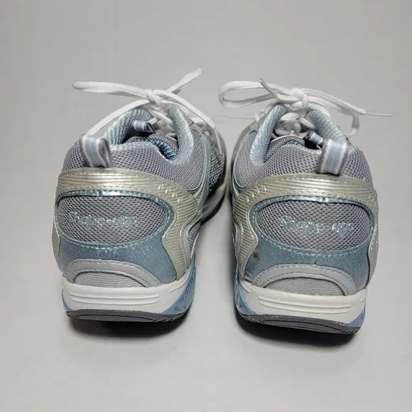 Skechers Shape Ups In Box Women's Size 10 Gray Blue With Workout DVD