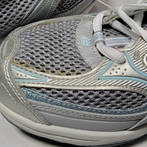 Skechers Shape Ups In Box Women's Size 10 Gray Blue With Workout DVD