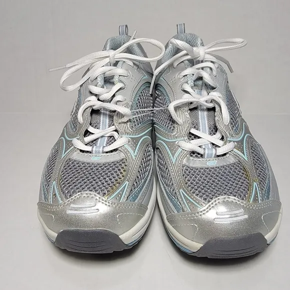 Skechers Shape Ups In Box Women's Size 10 Gray Blue With Workout DVD